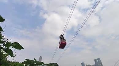 旅行重庆拍摄缆车索道视频视频的预览图